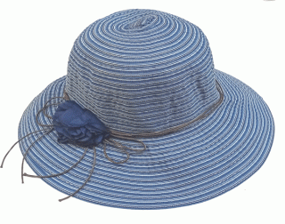 klobouk dámský letní modrý 40103.23