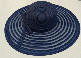 klobouk letní dámský modrý 40109.20