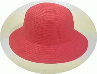 klobouk dámský červený 40088.5