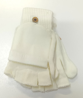 rukavice, návleky bez prstů s kapsou bílé 43055.2