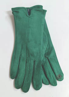 rukavice dámské vycházkové zelené prstové 43058.14