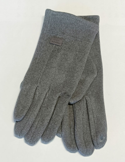rukavice dámské vycházkové prstové šedé 43059.9