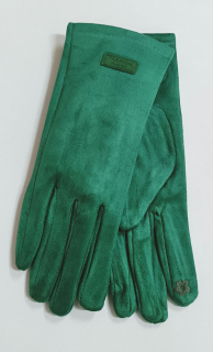 rukavice dámské vycházkové prstové zelené 43059.14