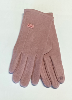 rukavice dámské vycházkové prstové starorůžová  3059.33