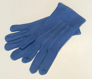 rukavice bavlněné vycházkové modré 48390.23