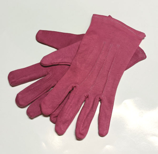 rukavice bavlněné vycházkové, starorůžové 48410.33