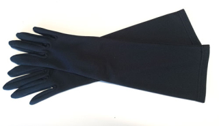 rukavice společenské černé dlouhé 48402