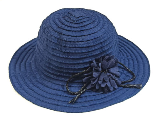 klobouk dámský, letní, látkový, modrý 40145.20