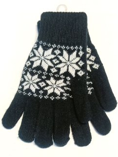 rukavice dámské vycházkové černé 43060.1