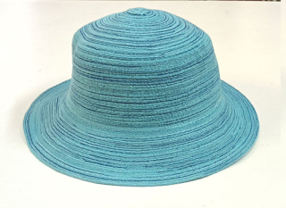 klobouk dámský, letní, tyrkys 40137.25