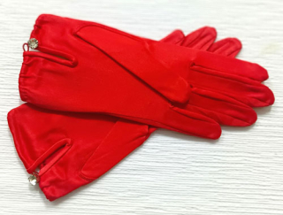 rukavice společenské červené 48387