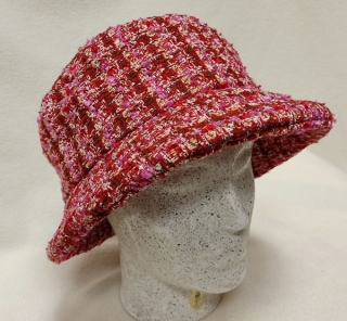 klobouk dámský zimní pink růžovo béžový 61113.1