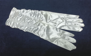 rukavice dámské, bílé, společenské, svatební 48305.2