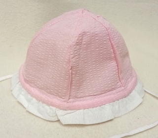klobouček kojenecký růžový 1059