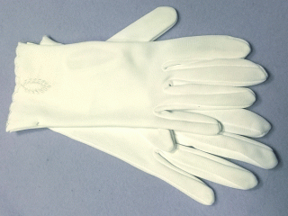 rukavice dámské, bílé, společenské 48337.2