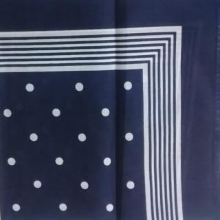 šátek bavlněný modrý velký puntíky 91513.201