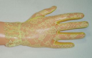 rukavice společenské žluté RS 09